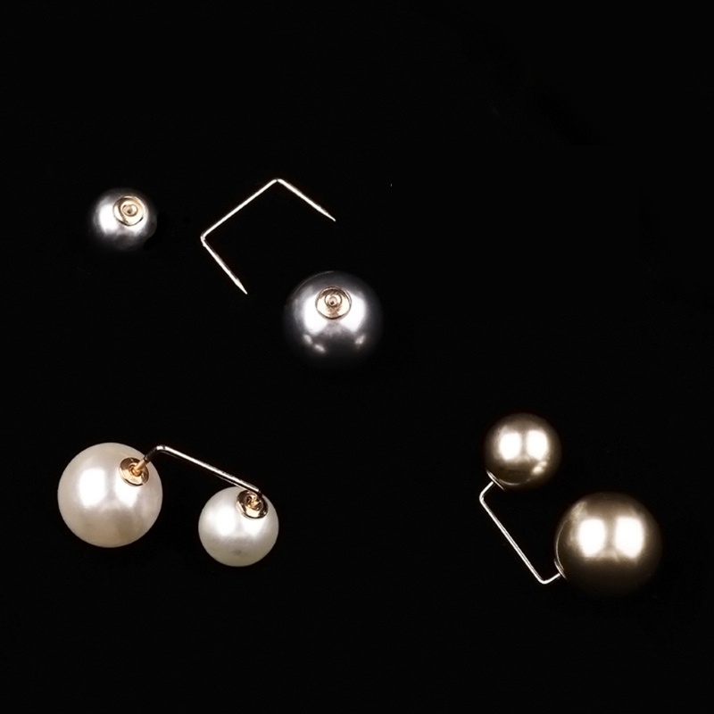 Bộ 3 Ghim Cài Cổ Áo Đính Ngọc Trai Chống Nhiễm Trùng An Toàn Cho Bé Gái