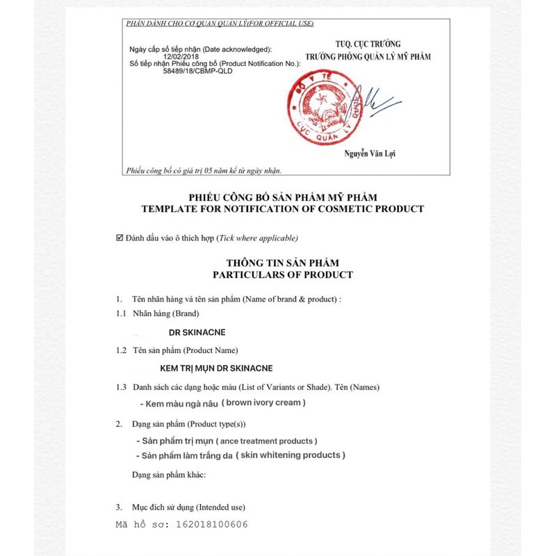 Kem Sạch Mụn DR.SKINACNE Dưỡng Trắng Da, Xóa Thâm, Liền Sẹo Không Gây Kích Ứng (15g) | BigBuy360 - bigbuy360.vn