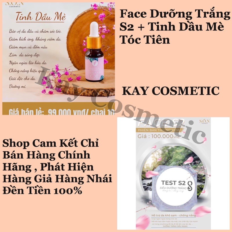 ⚡️GIÁ SỐC⚡️COMBO FACE S2 + TINH DẦU MÈ TÓC TIÊN 30ml