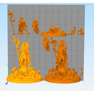 File in 3D mô hình The Pharaoh and Anubis