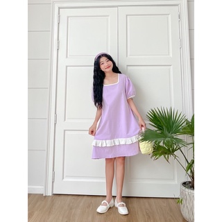 [ CRUSHH STUDIO - ẢNH CHÍNH CHỦ ] D22 - Đầm babydoll tím pastel