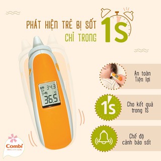 Nhiệt kế điện tử hồng ngoại qua tai Combi 110757