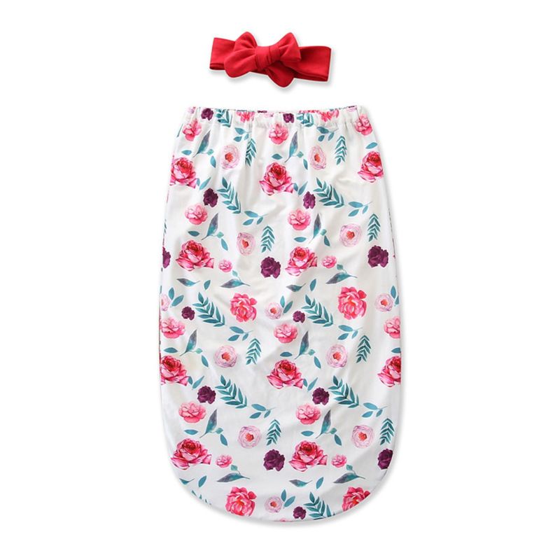 Bộ 2 Món Túi Ngủ Gồm Túi Ngủ + Dây Buộc Tóc Chống Đá In Họa Tiết