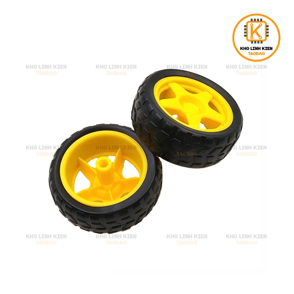 Bánh Xe Robot V1 Màu Vàng Chế Mô Hình Xe