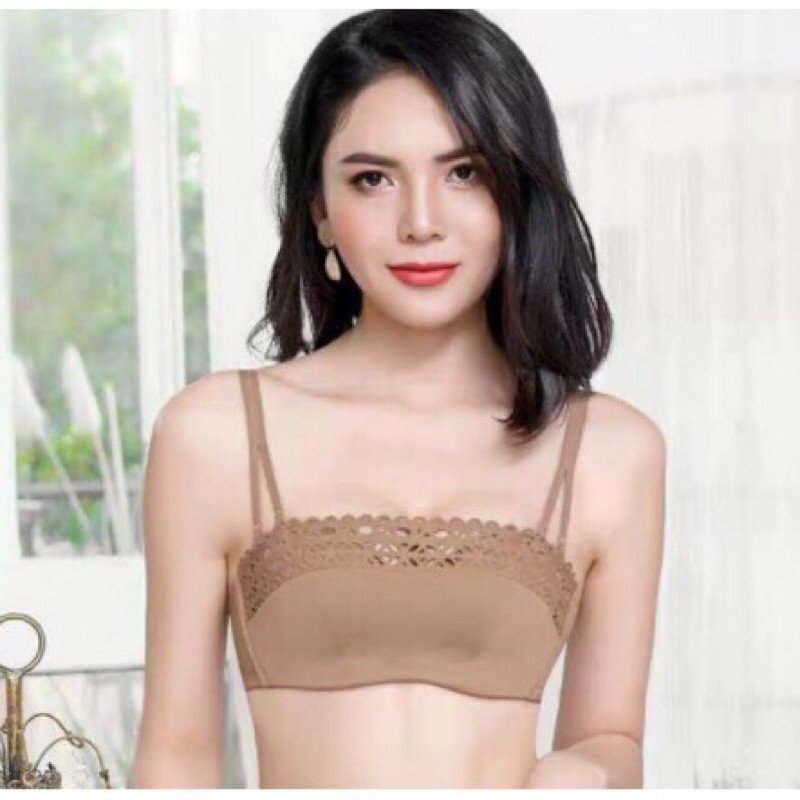 Siêu phẩm MỚI-áo lót kiêm bra quây su dập laze hoa văn cao cấp 2167