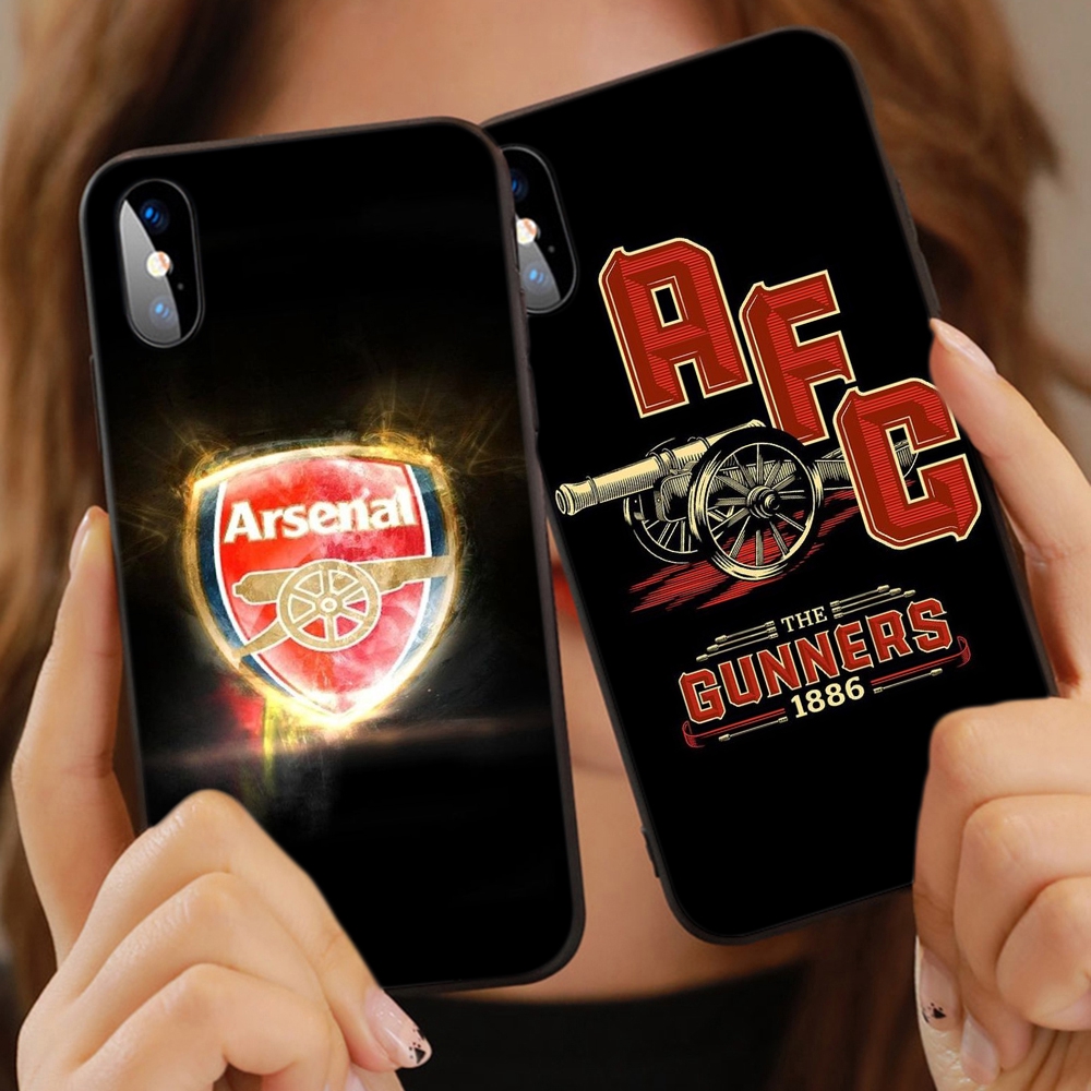 Ốp điện thoại mềm họa tiết Arsenal Q4 cho iPhone 6 6s 7 8 Plus X XR Xs 11 Pro Max SE 2020