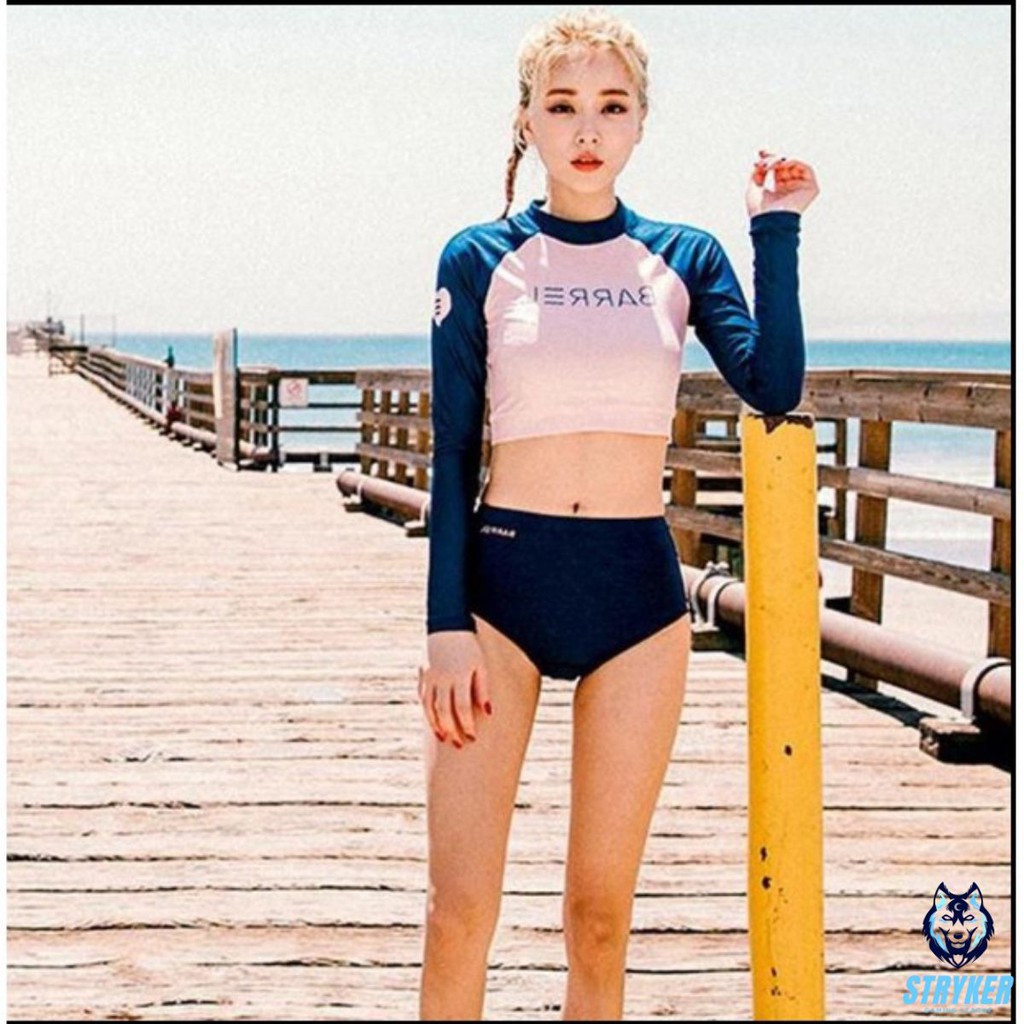 (Zencib Store) Bộ Đồ bơi đi tắm biển nữ Bikini 2 mảnh (Set Áo dài croptop và quần lót) AO1714 - Cửa hàng Việt Nam
