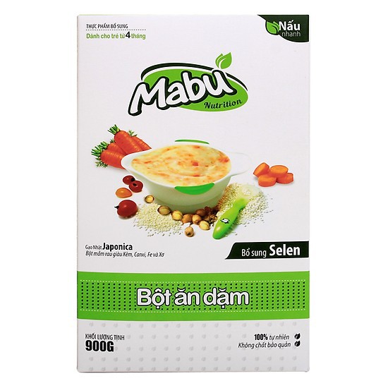 Bột ăn dặm Mabu  900g
