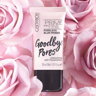 Kem Lót Catrice Prime and Fine Goodbye Pores Chiết Xuất Từ Ngọc Trai dưỡng sáng đều màu da