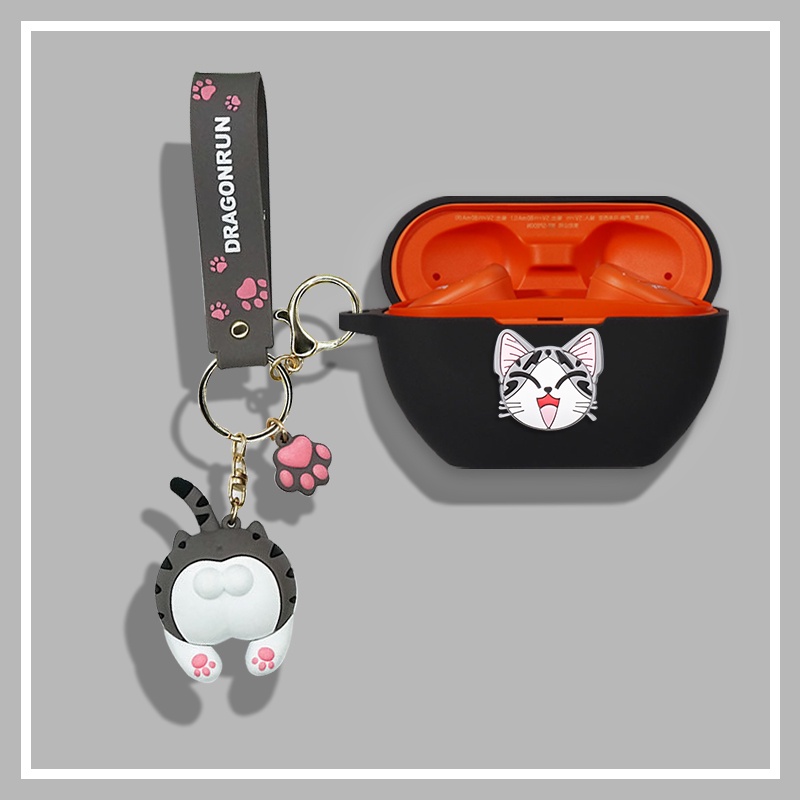 Sony WF-SP800N Case Cartoon Metal Magic Wand Cute Snoopy Pikachu Doll Keychain Pendant Silicone Soft Shell Sony WF-SP800N Bluetooth Headset Case Protective Cover Marvel Spiderman Thor Pendant Sony WF-SP800N Cover