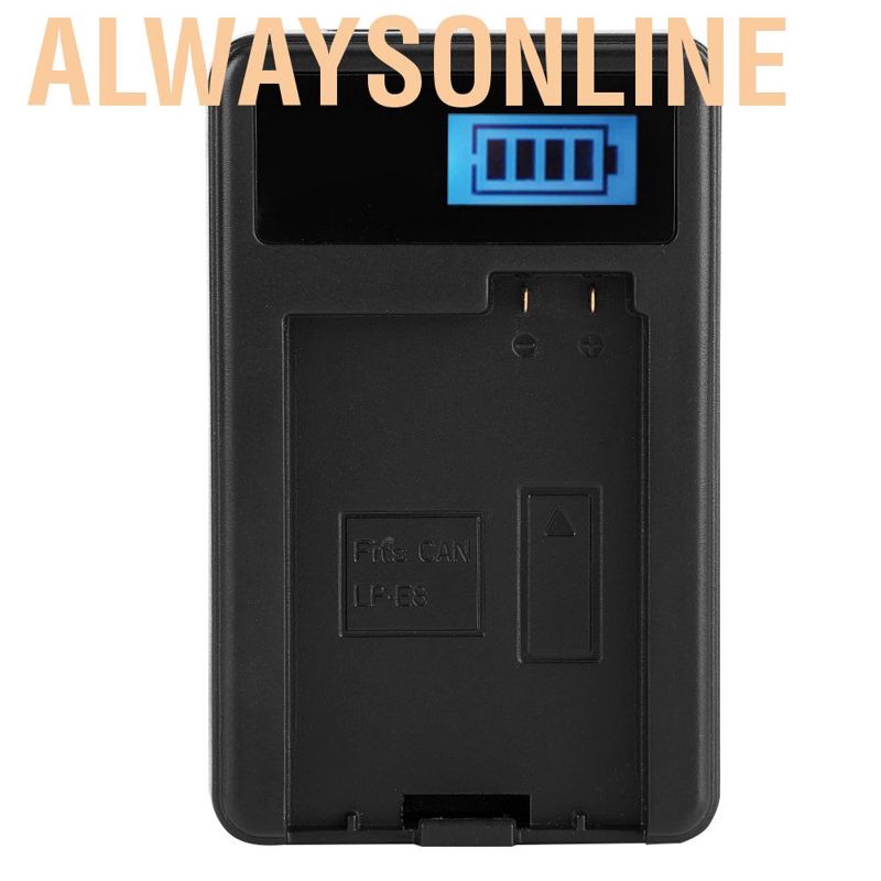 Bộ Sạc Pin Cho Máy Ảnh Canon Eos 550d 600d 650d 700d Lp-E8+Lcd