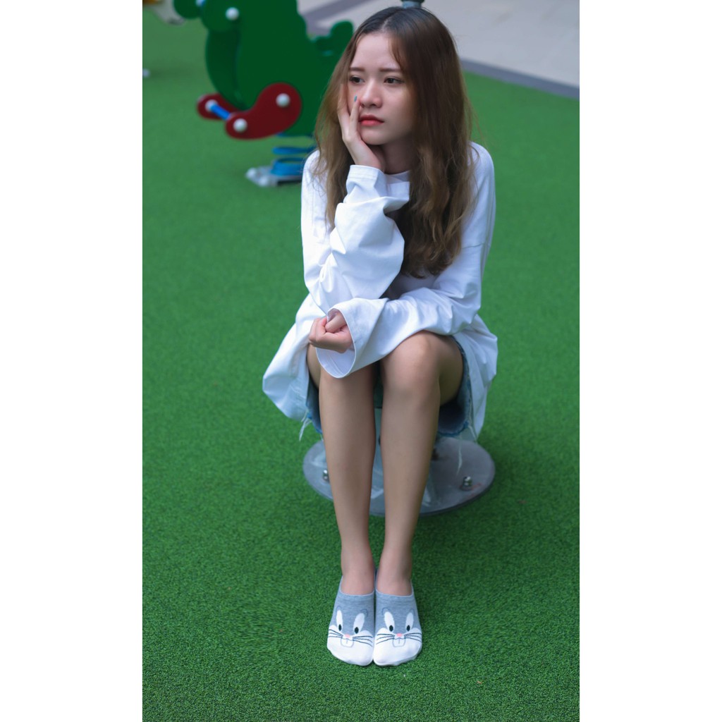 Tất vớ lười nữ hình thú cute Kikiya cao cấp Hàn Quốc W-N-004 (Chính Hãng)