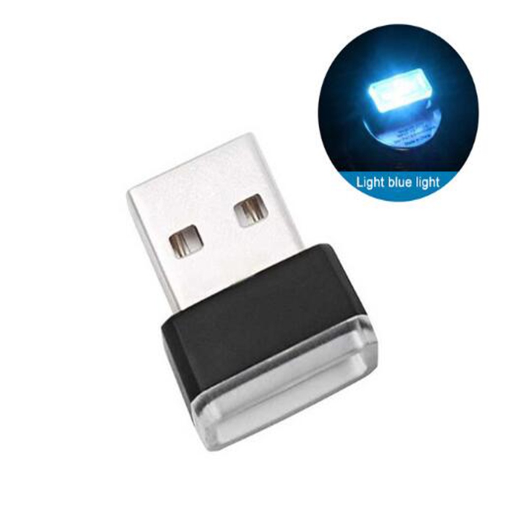 Đèn LED USB Mini Trang Trí Nội Thất Xe Hơi Màu Neon 5 Kiểu Chất Lượng Cao
