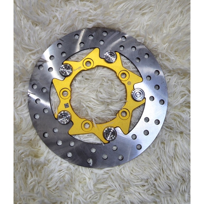 Đĩa sau exciter 150.155  size 220 lòng nhôm khoen inox  mẫu  ngôi sao