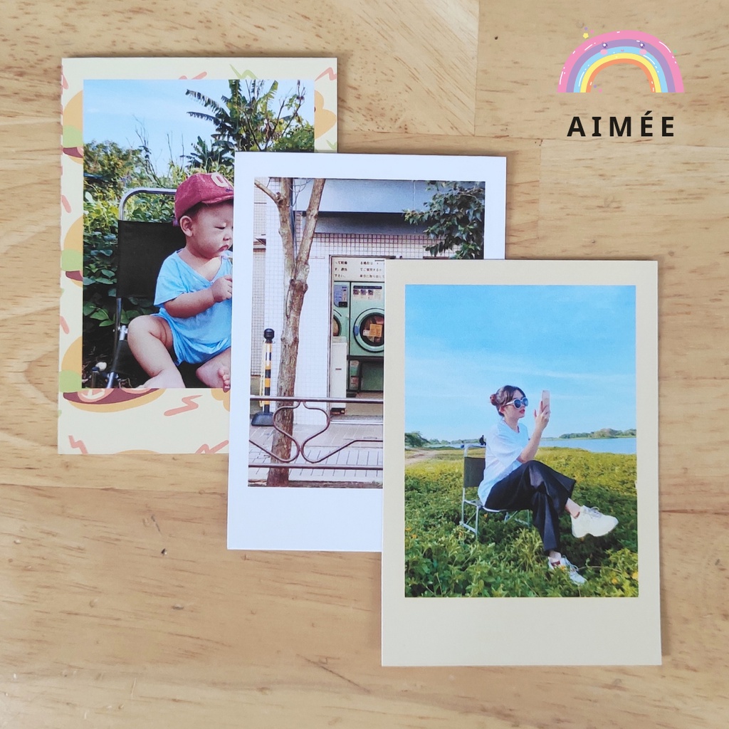 In ảnh theo yêu cầu - Khung polaroid thiết kế (Nhận in tối thiểu 10 tấm) | Aimée