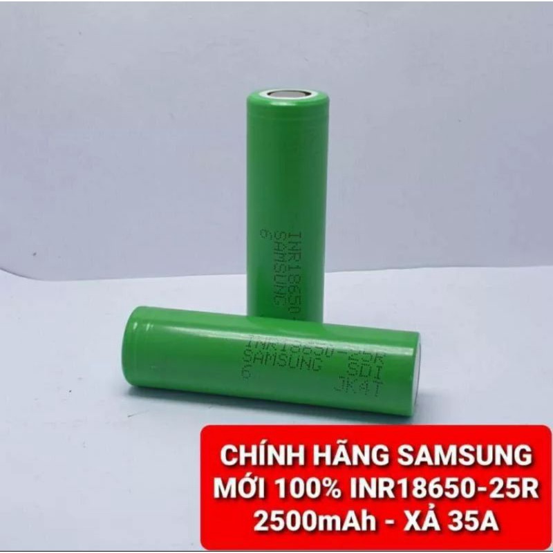 pin Samsung 18650 25r mới 100% chính hãng