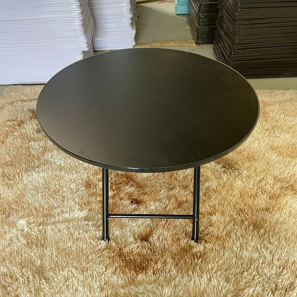 Bàn tròn gấp gọn chân sắt sơn tĩnh điện đường kính 60 cao 50 cm