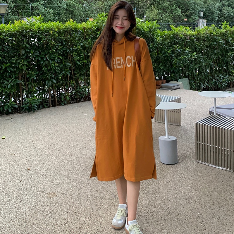 Áo hoodie SUXI tay dài dáng rộng thời trang thu đông mới cho nữ