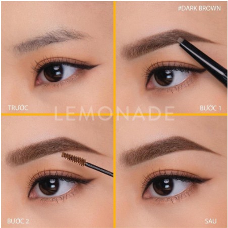 [Mã 254FMCGSALE giảm 8% đơn 500K] Chì kẻ mày 2 đầu Lemonade Want It Got It Dual Eyebrow 2.75g