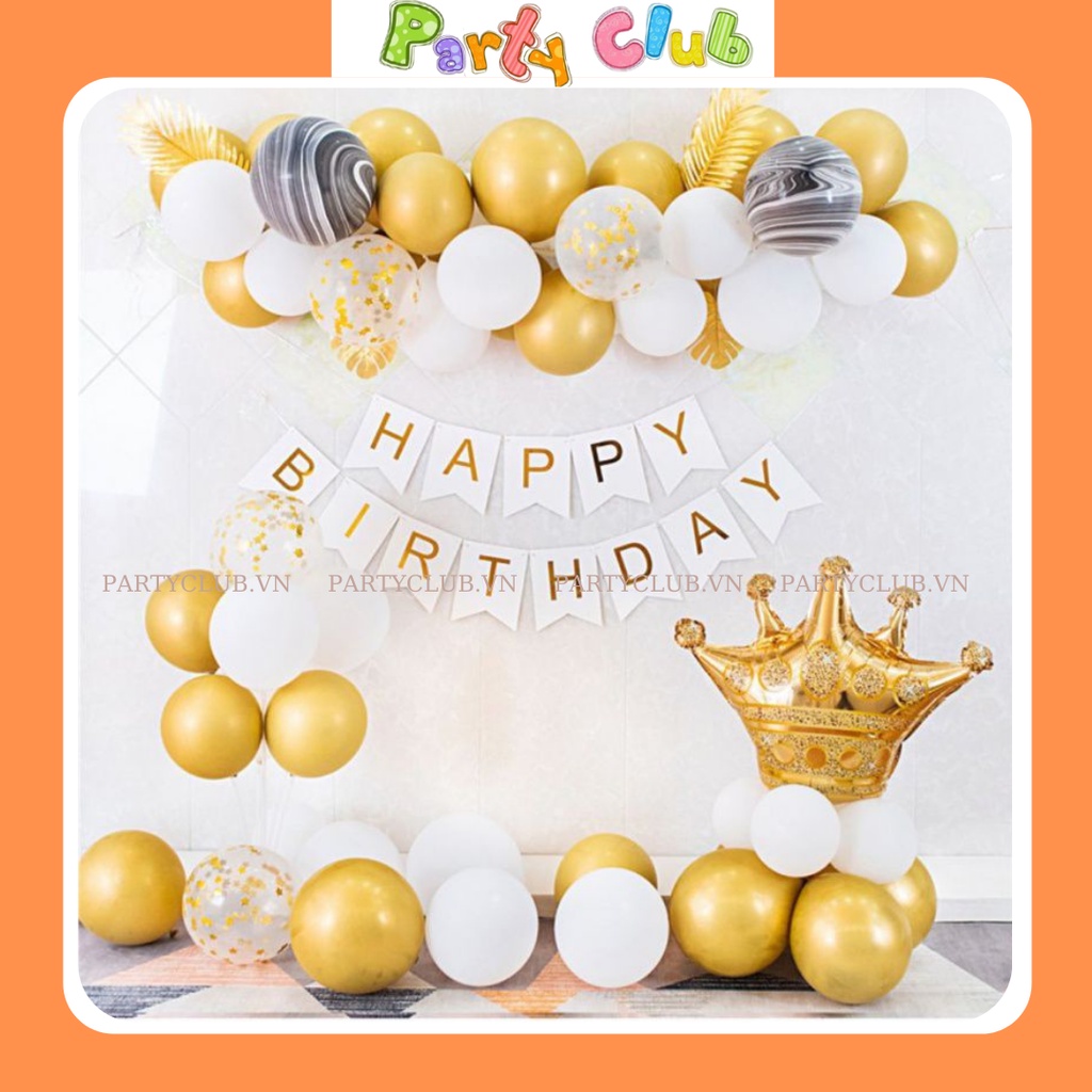 Set bóng trang trí sinh nhật tại nhà mẫu DG002