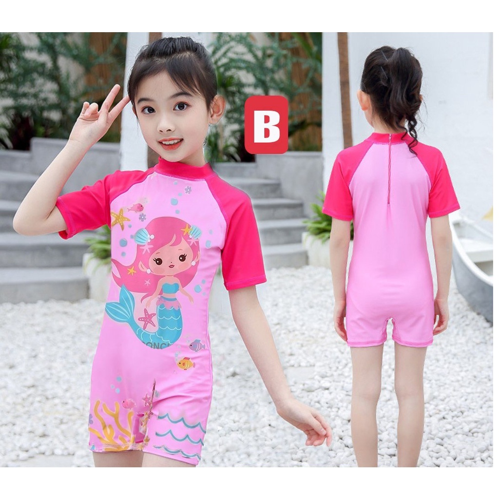 Đồ Bơi Liền Thân Cho Bé gái In hình Elsa  - Trang 25 Kids - SM01