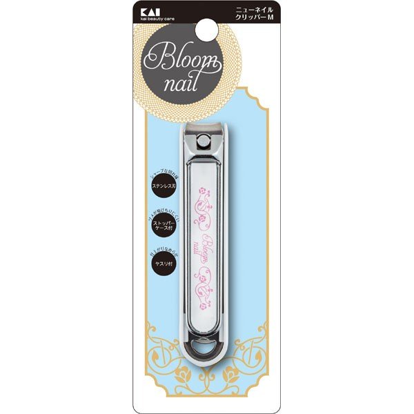 Bấm móng tay inox mẫu hoa văn KAI Nhật Bản (cỡ nhỏ)