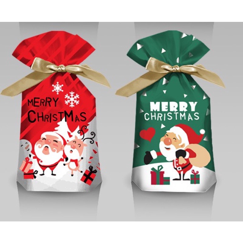 Set 10 túi rút Noel size to 23 x 34 cm