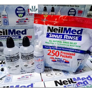 [Tách lẻ ] Nước Rửa Mũi NeilMed Sinus Rinse - 1 xịt, 2 Bình & 250 gói muối