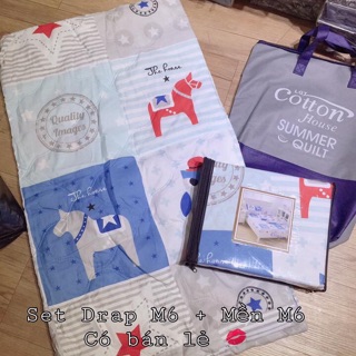 [Có sẵn] Drap Cotton house cartoon