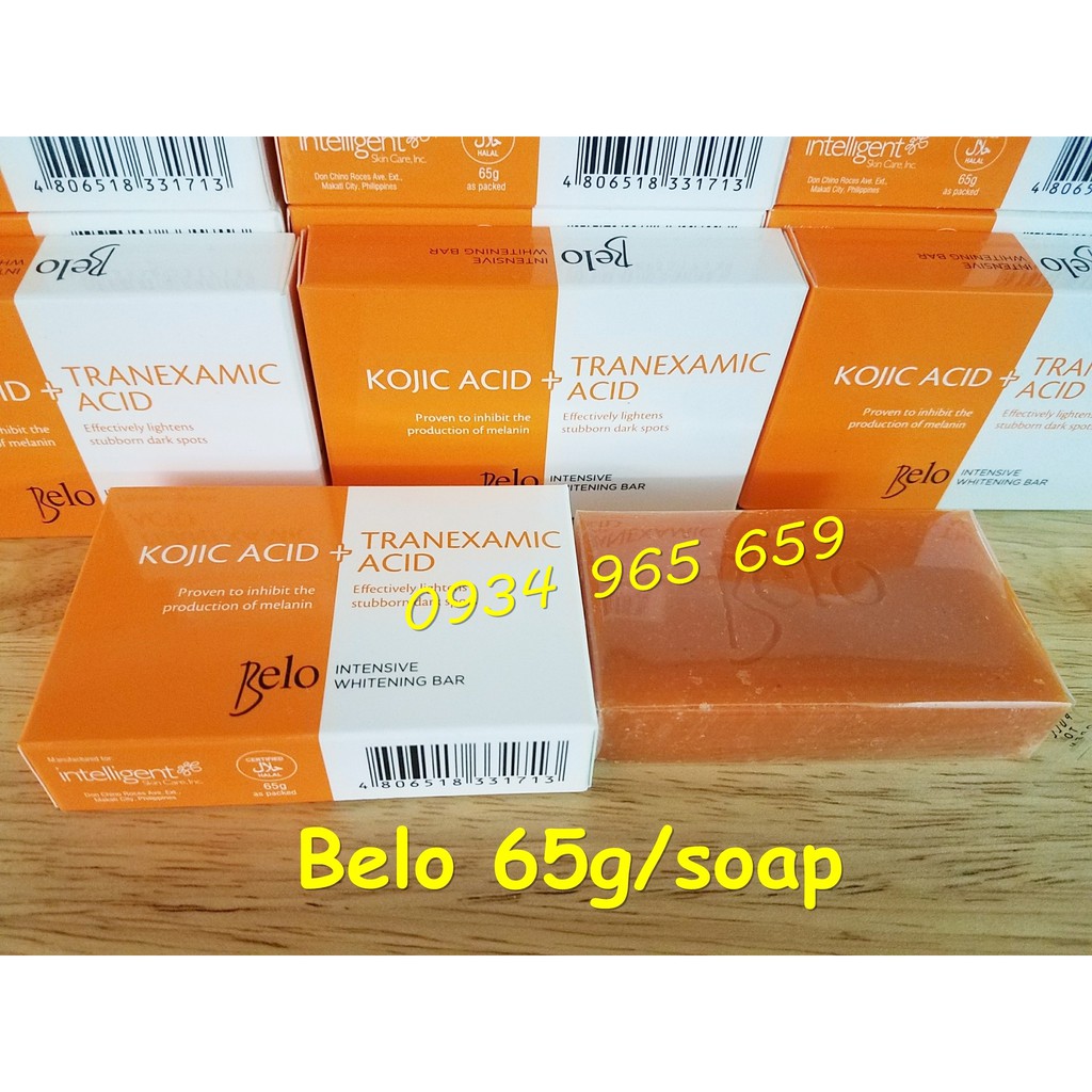 [FOLLOW SHOP 14H 2/10] BELO WHITENING SOAP 65g - Xà phòng TRẮNG DA + TRỊ THÂM