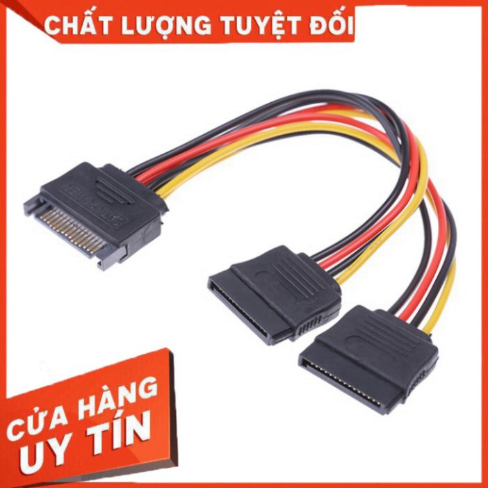 ✅ Cáp Chia Nguồn SATA 1 ra 2 - Dây Nguồn HDD Sata 1 Ra 2 - sata 1-2 ✅