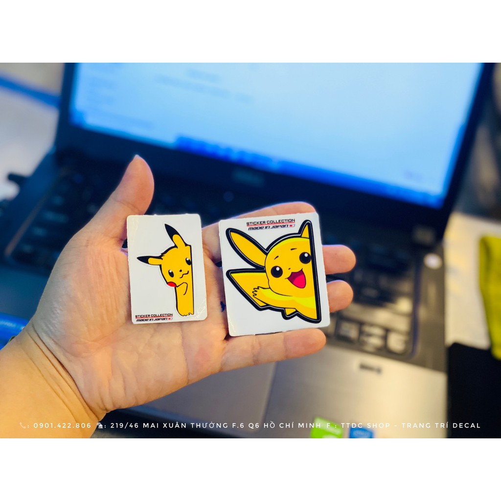Tem Pikachu Logo Sticker Lẻ ✌