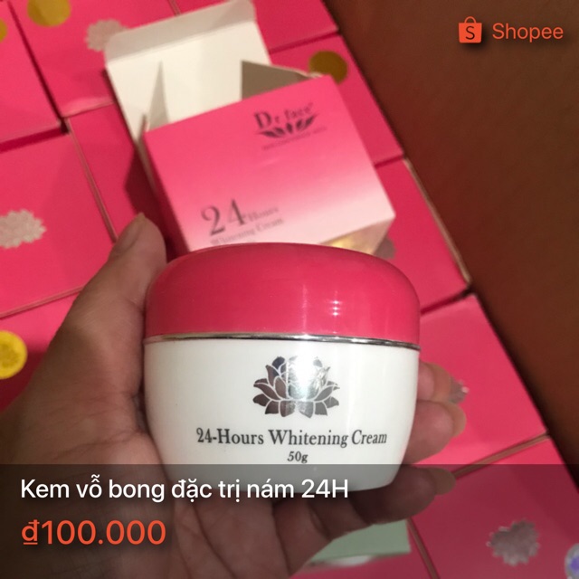Kem đập bong nám Dr.face 24h mẫu mới vỏ hồng
