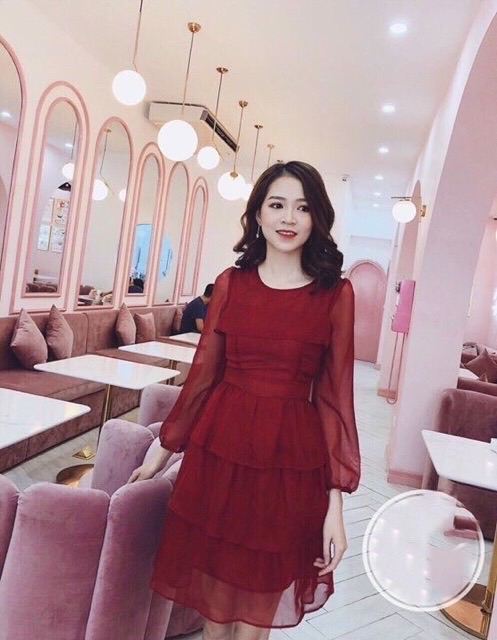 Đầm xoè voan 3 tầng MH
