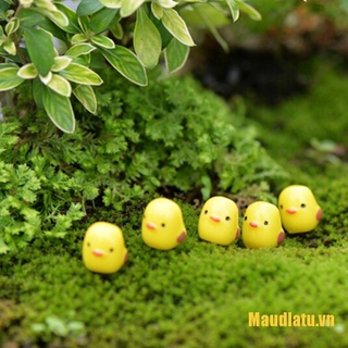 Set 5 Mô Hình Gà Con Mini Trang Trí Sân Vườn