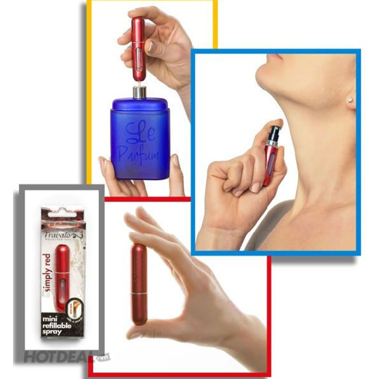 Ống, Lọ Chiết Nước Hoa Mini 5ml Siêu Sang - Giao màu ngẫu nhiên