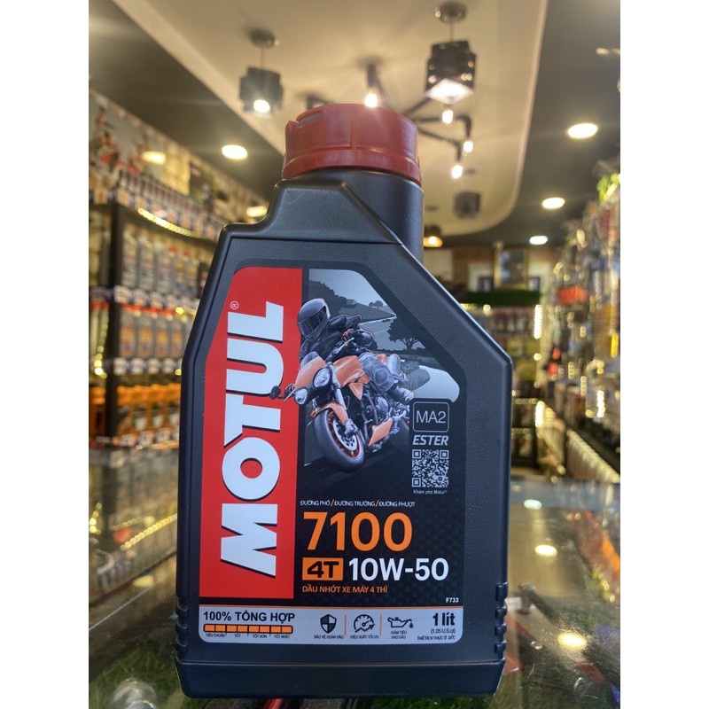 Dầu Nhớt Motul 7100 10w50  kèm lọc nhớt chính hãng