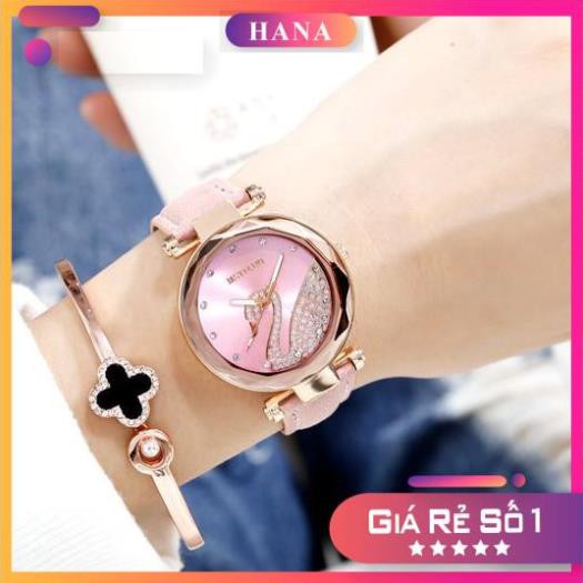 Đồng Hồ Nữ MSTLANQ ⚜️SIÊU HOT⚜️ thời trang 2020 dây DA mặt thiên nga