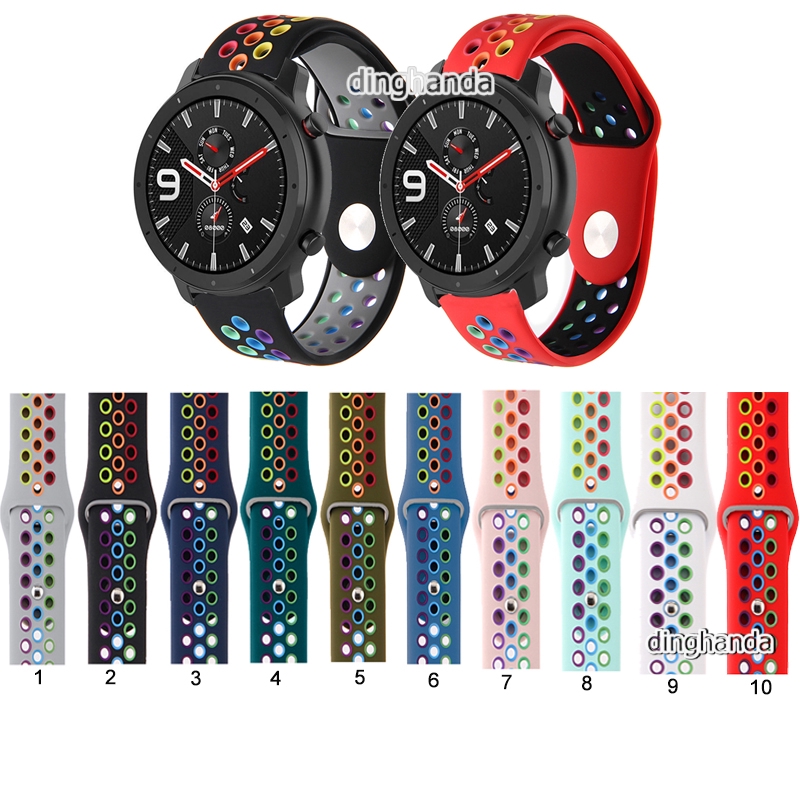 Dây Đeo Silicon Cho Đồng Hồ Thông Minh Huami Amazfit Gtr 42mm 47mm GTR2 GTR 2e GTR 3 pro