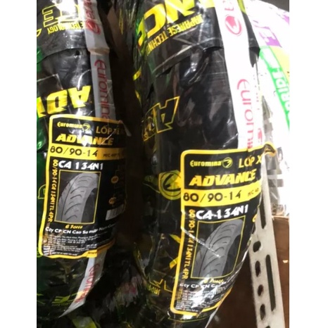 Lốp  80/90-14 EUROMINA trước Ai Blade, Vision sau utmo không dùng ruột