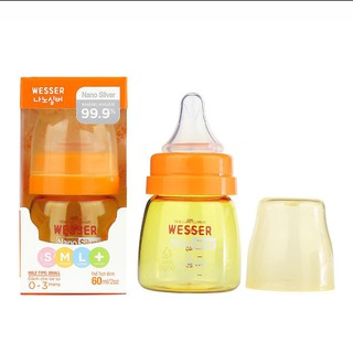 Bình sữa Wesser PP 60ml mẫu mới