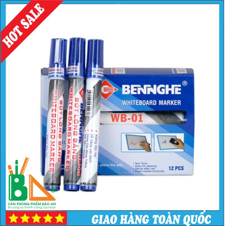 Bút Dạ Viết Bảng Bến Nghé WB-01SALE Mực xanh/Đen/Đỏ - 1 Chiếc