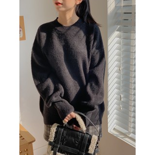 Áo Len lông thỏ trơn cổ tròn LEN81 1994CLOSET