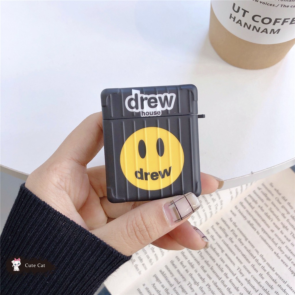 Vỏ Bảo Vệ Hộp Sạc Tai Nghe Airpods 1 / 2 / Pro Hình Mặt Cười Dễ Thương | BigBuy360 - bigbuy360.vn