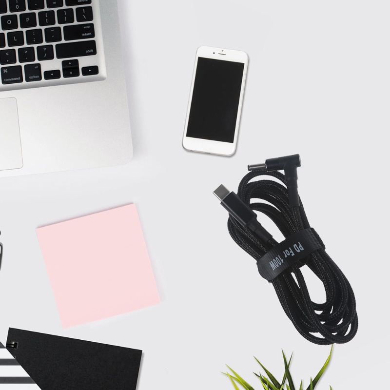 Dây Cáp Sạc Nhanh PD 100W Type-C USB-C Đầu Đực Sang Đầu Cái DC 4.0 X1.35mm