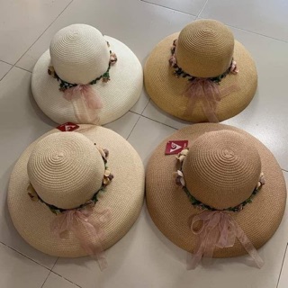 Nón cói chuông đính HOA siêu xinh đi BIỂN cho Nữ