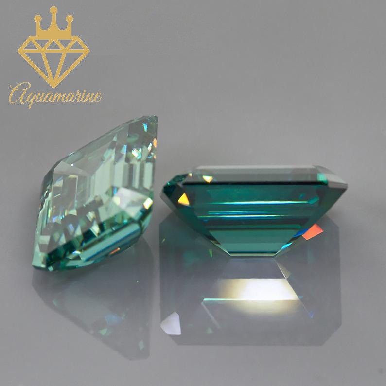Kim cương nhân tạo Moissanite Emerald Green