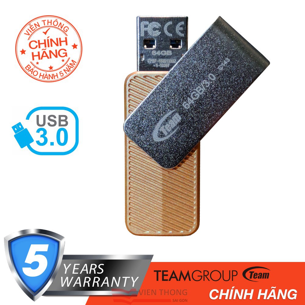 USB 64Gb 3.0 tốc độ cao Team Group INC C143 - Hãng phân phối chính thức