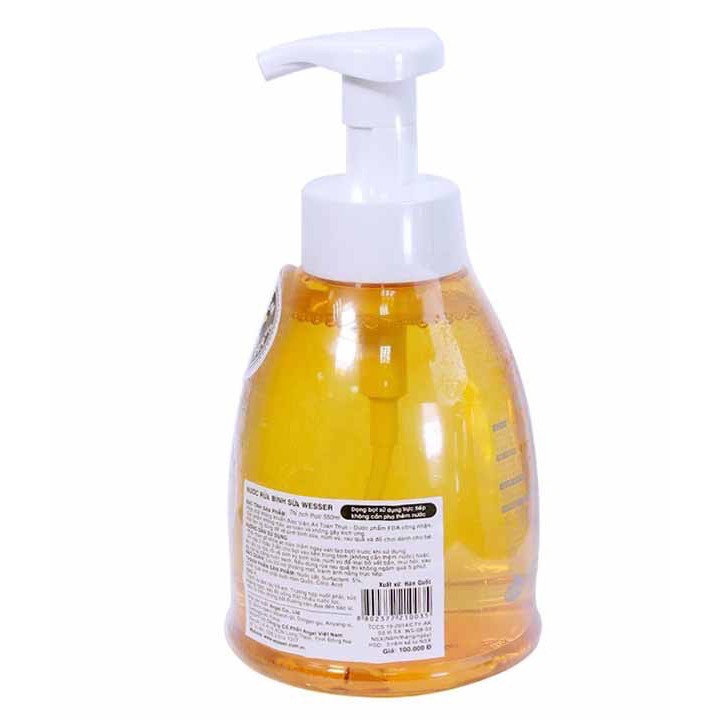 Nước rửa bình sữa Wesser chai/gói 500ml