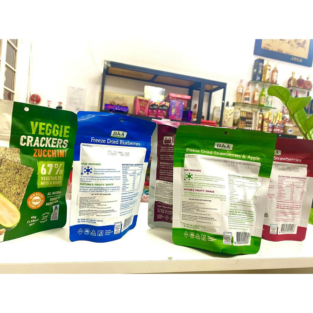 TRÁI CÂY SÂY DÒN FREEZE DRIED DJ&A 25g Úc